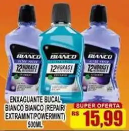 Supermercado leal exxaguante bucal bianco bianco repair/ extramint/powermint oferta
