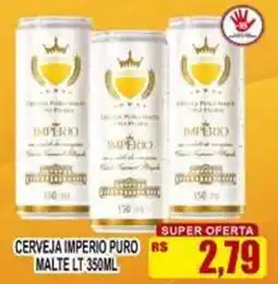 Supermercado leal Cerveja imperio puro malte lt oferta