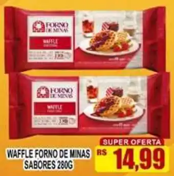 Supermercado leal Waffle forno de minas sabores oferta