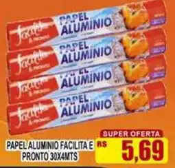Supermercado leal Papel alumínio facilita e pronto oferta