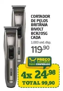 Cooper Cortador de pelos britânia bivolt bcr205g oferta