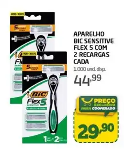 Cooper Aparelho bic sensitive flex 5 com 2 recargas cada oferta