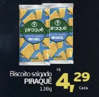 Cometa Supermercados Biscoito salgado piraquê oferta