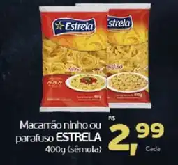 Cometa Supermercados Macarrão ninho ou parafuso estrela oferta
