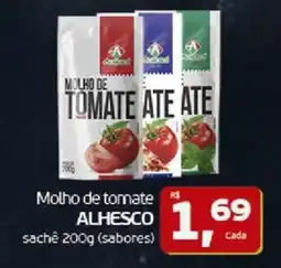 Cometa Supermercados molho de tomate alhesco oferta