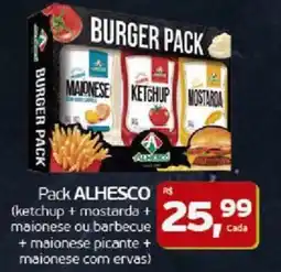 Cometa Supermercados Burger pack oferta