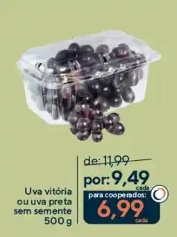 Coop Uva vitória ou uva preta sem semente oferta