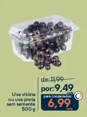 Coop Uva vitória ou uva preta sem semente oferta
