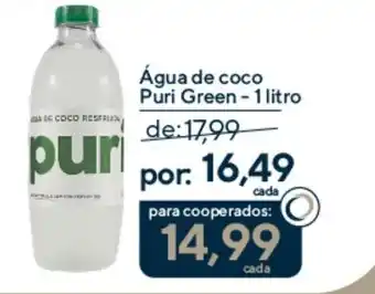 Coop Água de coco puri green oferta