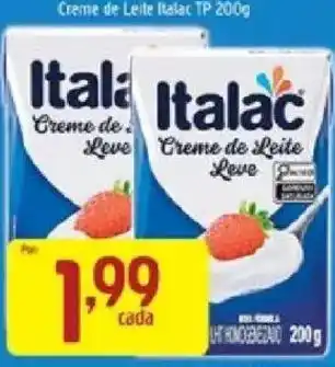 Supermercados Guanabara Creme de Leite Italac oferta