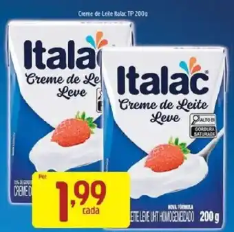 Supermercados Guanabara Italac creme de leite leve oferta