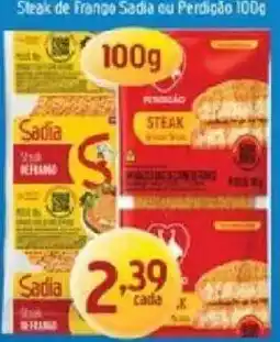 Supermercados Guanabara Steak de Frango Sadia ou Perdizão oferta