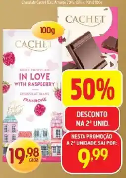 Supermercados Guanabara Chocolate cachet in love with raspberry oferta