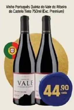 Supermercados Guanabara Vinho Português Quinta do Vale do Ribeiro do Castelo Tinto oferta