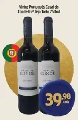 Supermercados Guanabara Vinho Português Casal do Conde IGP Tejo Tinto oferta