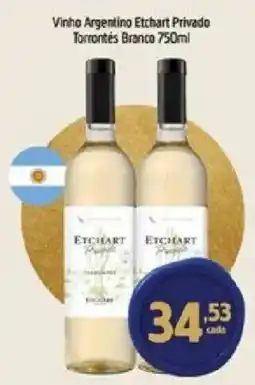 Supermercados Guanabara Vinho Argentino Etchart Privado Torrontes Branco oferta