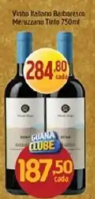 Supermercados Guanabara Vinho italiano barbaresco meruzzano tinto oferta