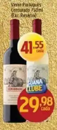 Supermercados Guanabara Vinho Português Censuado 750ml oferta