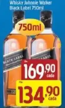Supermercados Guanabara Whisky Johnnie Walker Black Label oferta