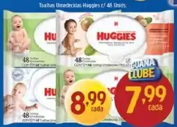 Supermercados Guanabara Huggies toalhas umedecidas oferta