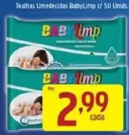 Supermercados Guanabara Tealhas umedecidas baby limp oferta