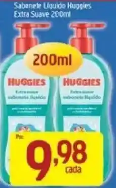 Supermercados Guanabara Sabonete liquido huggies extra suave oferta
