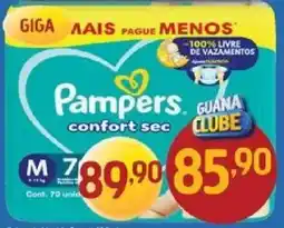 Supermercados Guanabara Pampers confort sec oferta