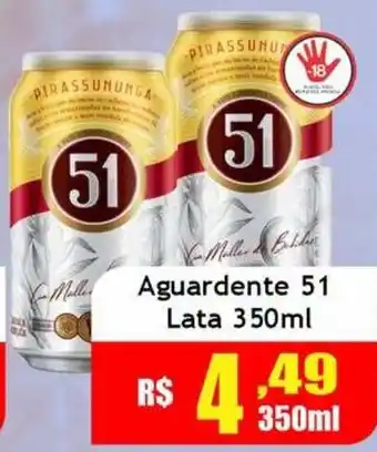 Supermercado Kibe Aguardente 51 oferta