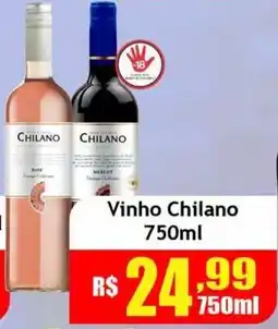 Supermercado Kibe Vinho Chilano oferta