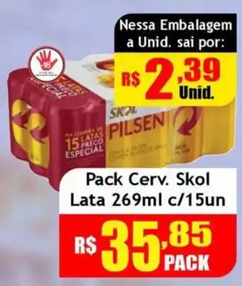 Supermercado Kibe Pack Cerv. Skol oferta