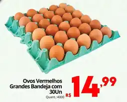 Althoff Supermercados Ovos Vermelhos Grandes Bandeja com oferta