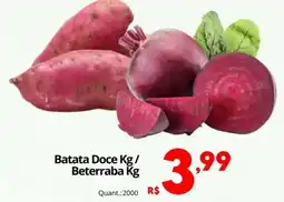 Althoff Supermercados Batata Doce Kg / Beterraba Kg oferta