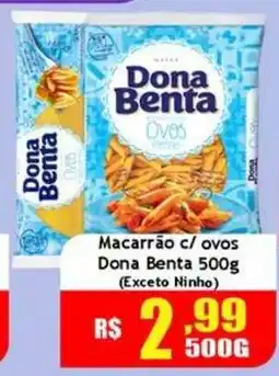 Supermercado Kibe Macarrão c/ ovos Dona Benta oferta
