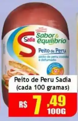 Supermercado Kibe Peito de Peru Sadia oferta