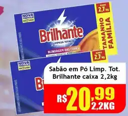 Supermercado Kibe Sabão em Pó Limp. Tot. Brilhante oferta
