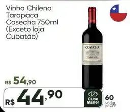 Master Supermercados Vinho chileno tarapaca cosecha oferta