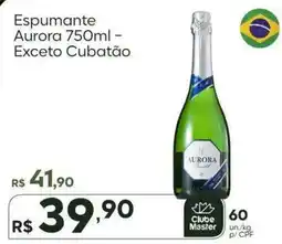 Master Supermercados Espumante aurora 750ml - exceto cubatão oferta
