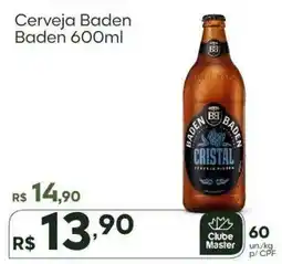 Master Supermercados Cerveja baden baden 600ml oferta
