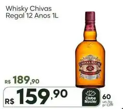 Master Supermercados Whisky Chivas Regal 12 Anos oferta