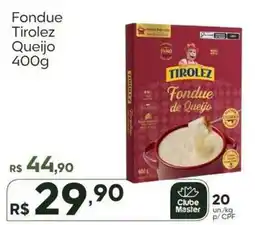 Master Supermercados Fondue tirolez queijo oferta