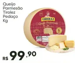 Master Supermercados Queijo Parmesão Tirolez Pedaço oferta
