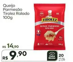 Master Supermercados Queijo Parmesão Tirolez Ralado oferta