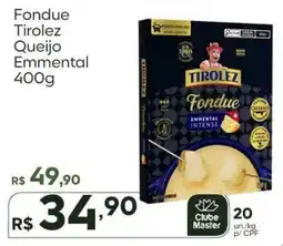 Master Supermercados Fondue tirolez queijo emmental oferta