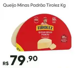 Master Supermercados Queijo Minas Padrão Tirolez oferta