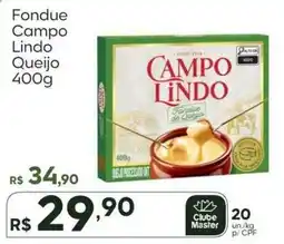 Master Supermercados Fondue campo lindo queijo oferta
