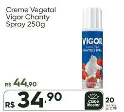 Master Supermercados Creme Vegetal Vigor Chanty Spray oferta