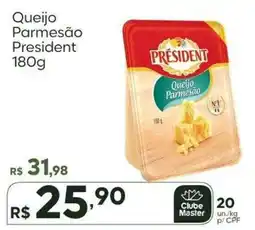 Master Supermercados Queijo Parmesão President oferta