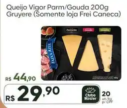 Master Supermercados Queijo vigor parm/gouda gruyere oferta