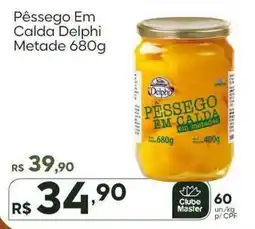 Master Supermercados Pêssego em calda delphi metade oferta