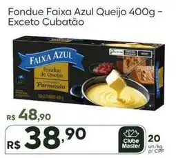 Master Supermercados Fondue Faixa Azul Queijo oferta